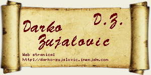 Darko Zujalović vizit kartica